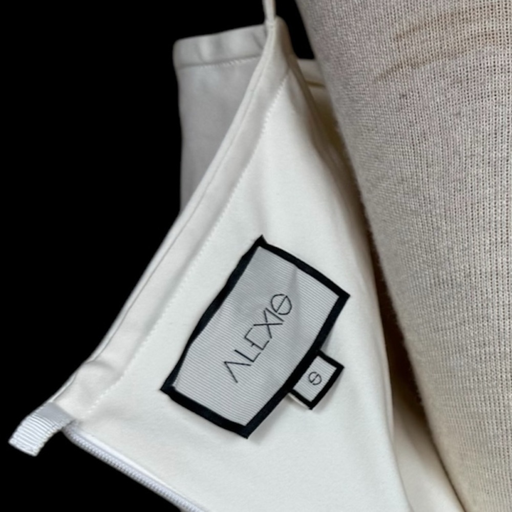 Alexis ‘Elisabet’ Elegant Cut-Out Side Slit Midi Dress in Off White Size Small - Picture 15 of 15